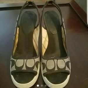 COPY - Coach Sydney Signature wedges